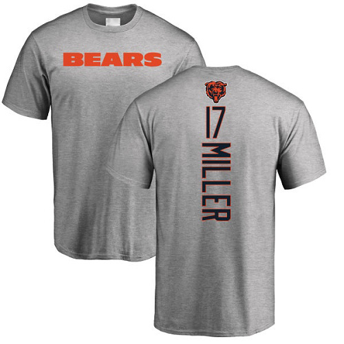 Chicago Bears Men Ash Anthony Miller Backer NFL Football #17 T Shirt